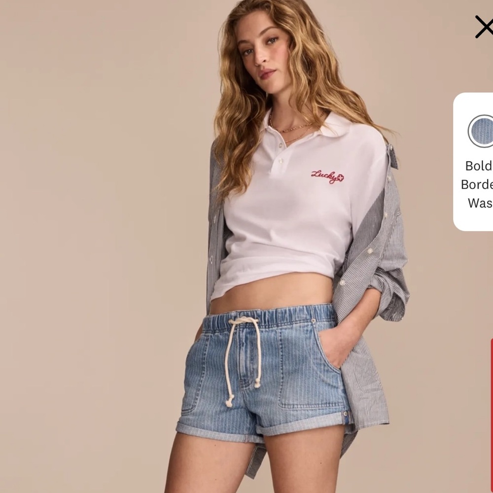 NWOT lucky brand slouchy short
